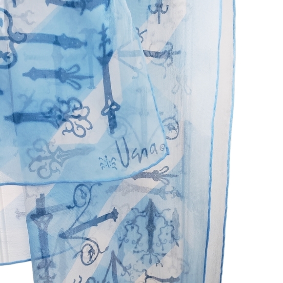 Vintage 70s Vera Skinny Neck Headband Scarf - Picture 6 of 6